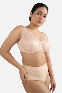 Wacoal Single Layered Wired Full Coverage Minimiser Bra - Cream Tan — thumbnail 1